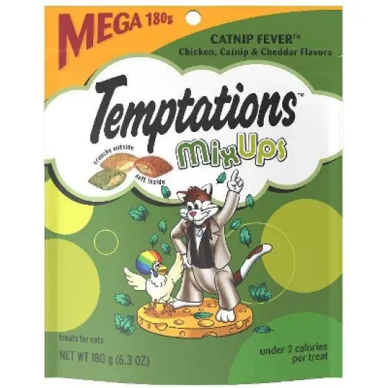 Temptations MixUps Chicken, Catnip and Cheese Flavor Crunchy Adult Cat Treats image {5}