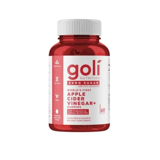 Goli Nutrition Apple Cider Vinegar Sugar Free Dietary Supplement Vegan Gummies - 60ct image {9}