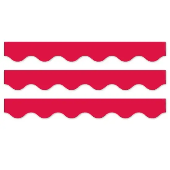 Creative Teaching Press&reg; Core Decor Red Wavy EZ Border, Bulletin Board Border, 48 Feet Per Pack, 3 Packs image {3}