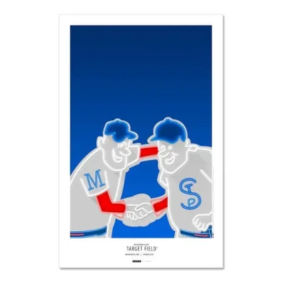 MLB Minnesota Twins Target Field Art Poster image {1}