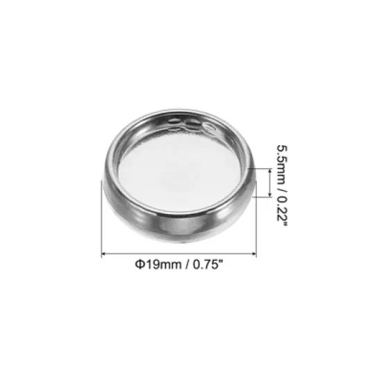 Unique Bargains Plastic DIY Notebook Planner Round Binder Rings 22 Pcs image {1}