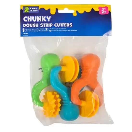 READY 2 LEARN&trade; Chunky Dough Strip Cutters-Set of 3 image {1}