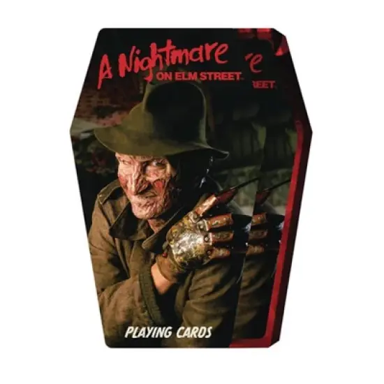 NMR Distribution A Nightmare on Elm Street Coffin Shaped Playing Cards image {1}