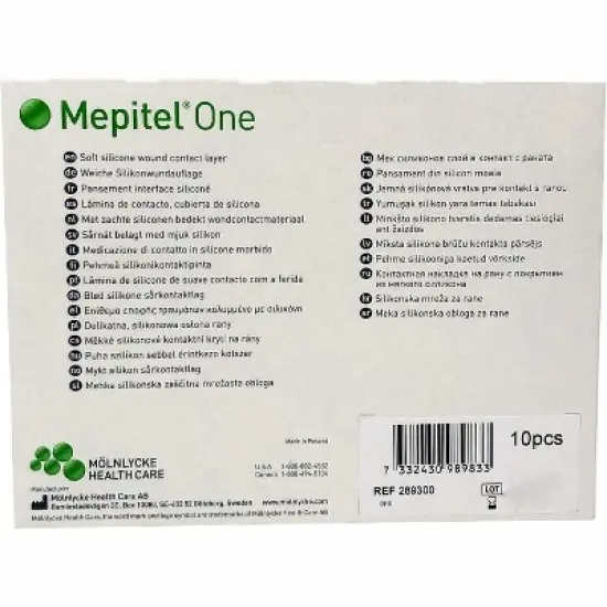 Mepitel One - 3" x 4" (7.5 x 10 cm), Pack of 10 image {2}