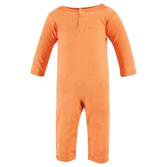 Hudson Baby Unisex Baby Cotton Coveralls, Pumpkin Truck image {4}