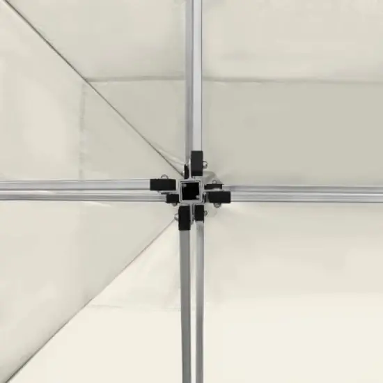 vidaXL Party Tent Cream Aluminum alloy 14.8 x 9.8 ft Foldable image {5}