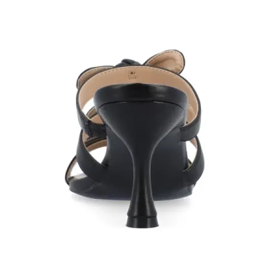 Journee Collection Womens Kristina Kitten Heel Slip On Open Toe Pumps image {2}