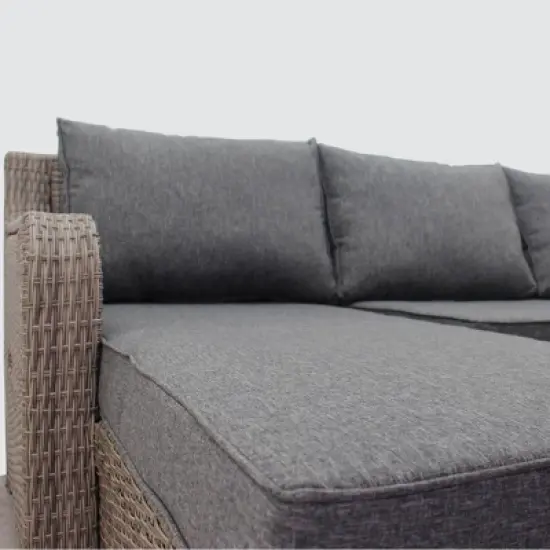 Courtyard Casual Canyon Bay Loveseat Daybed Combo  Converts from Loveseat with Chaise Lounge into Double Day bed image {5}