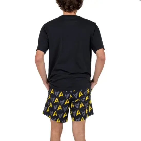 Star Trek U.S.S. Enterprise Crew Men's Crew Neck Short Sleeve Tee & Lounge Shorts Combo Set image {2}