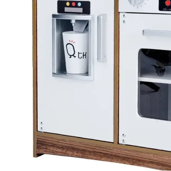 Teamson Kids Kids Wooden Play Kitchen 6 Accessories White Palm Spring TD-13404B image {11}