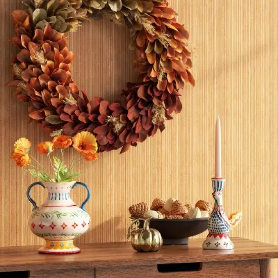 Painted Ceramic Bird Taper Candle Holder - Threshold&trade; image {1}