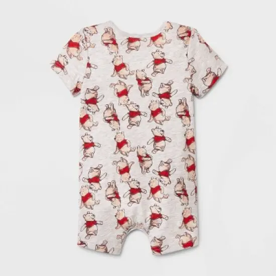 Baby Boys' 2pk Disney Winnie the Pooh Romper Set - Beige image {1}