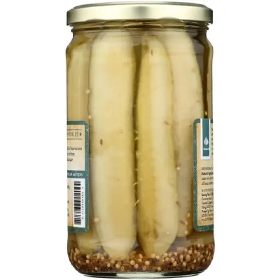 Yee-Haw Pickle Co. Giddy Up Garlic Dills Pickle Spears - Case of 6/24 oz image {2}