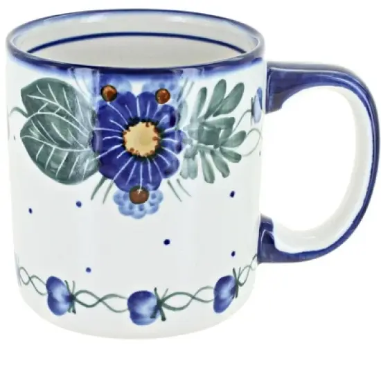 Blue Rose Polish Pottery WR Unikat Mug image {3}