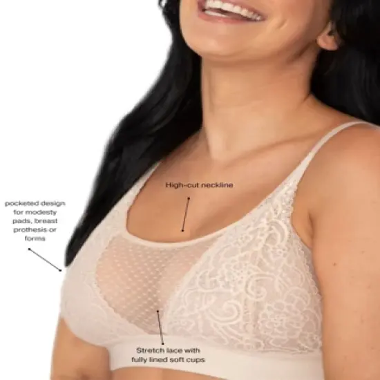 AnaOno Women's Maggie Sexy Post-Mastectomy Lace Bralette image {5}
