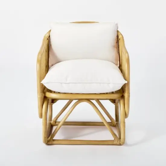 Rialto Woven Barrel Back Chair with Cushion - Threshold&trade; designed with Studio McGee image {1}