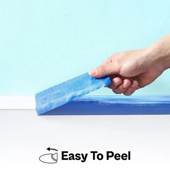 PSBM 24 Rolls Blue Painters Masking Tape, 2" x 60 Yards, 5.5 Mil for Walls Painting image {4}