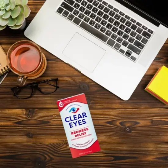 Clear Eyes Redness Relief Eye Drops for Redness, Dryness, Burning, & Irritation - 0.5 fl oz image {1}