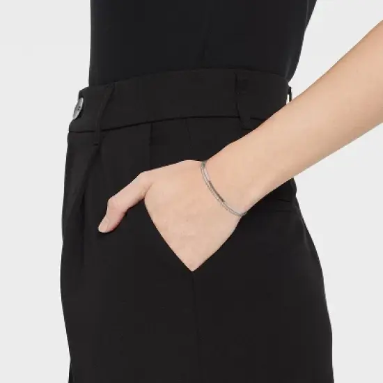 Sterling Silver with Snake Chain and Beaded Chain Bracelet - A New Day&trade; Silver image {1}