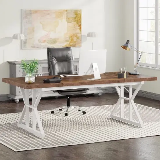 Tribesigns 70.8-Inch Executive Desk image {1}