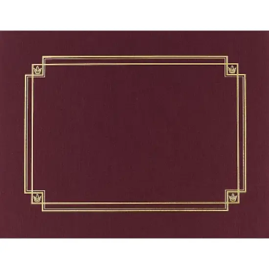 Great Papers Premium Textured Certificate Holder Burgundy 939503 image {3}