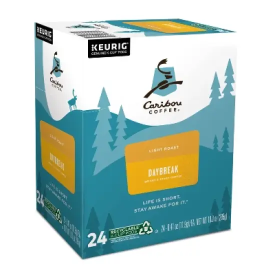 Caribou Coffee Daybreak Blend Keurig K-Cup Coffee Pods - Light Roast - 24ct image {2}