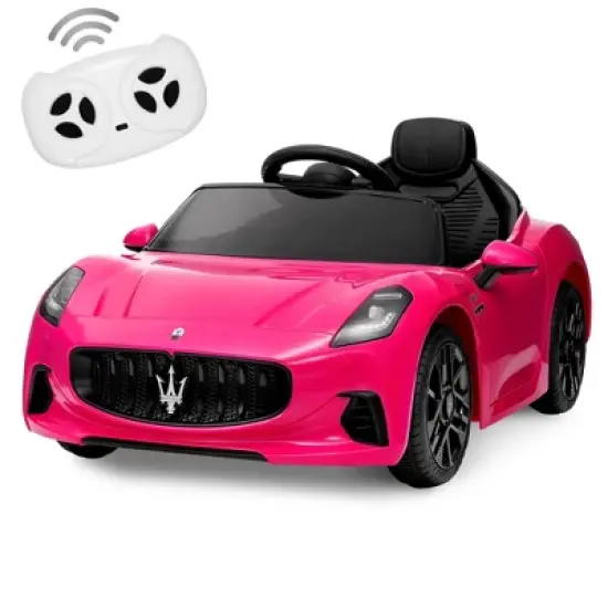 Licensed Maserati Gran Cabrio Ride-On Car for Kids, 12V Battery Powered, Remote Control, Spring Suspension, Double Doors, LED Lights image {9}