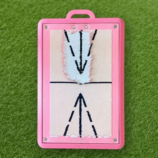 Birdie Golf Pro Training Mat &ndash; Blush Pink, Swing Path Tool, Indoor/Outdoor Use image {1}