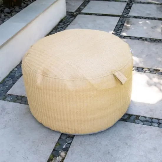 Big Joe Patio Ottomans and Poufs, Multiple Outdoor Fabrics, Durable UV Protected Polyester Blend image {1}