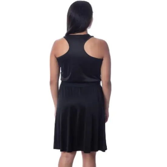 Star Wars Womens' Darth Vader Costume Fitted Nightgown Sleep Pajama Dress Black image {1}