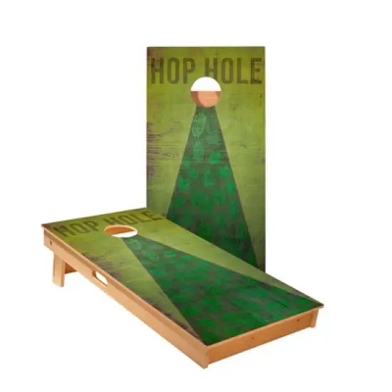 Skips Garage Hop Hole Cornhole Boards - ACA Star Series image {1}