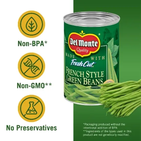 Del Monte French-Style Green Beans 4 pk image {2}