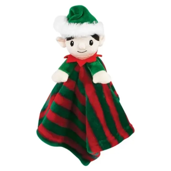 Hudson Baby Unisex Baby Plush Blanket with Security Blanket, Elf, One Size image {2}