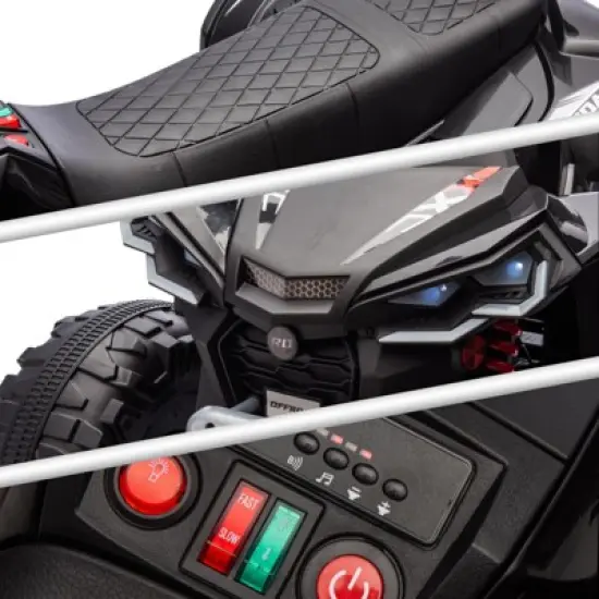 24 Volt Kids ATV Ride-On, Electric Dual 4 Wheeler with 2-Seater, Ride on Toys for Big Kids with LED Lights, Music, High Low Speed image {2}