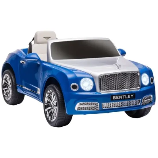 Aosom Bentley 12V Ride on Car with Remote Control, Battery Powered Car with Suspension, Startup Sound, Forward & Backward Function, LED Lights, MP3, Horn, Music, 2 Motors, for 37-72 Months image {7}