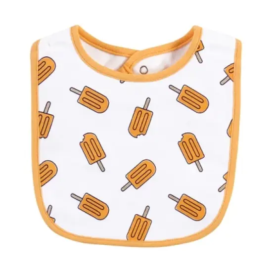 Hudson Baby Infant Boy Cotton Bibs, Ice Cream Truck, One Size image {5}