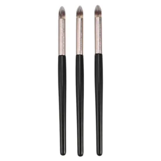 Unique Bargains Makeup Brushes and Sets Black 3 Pcs image {6}