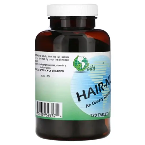 World Organic HAIR-NU, 120 Tablets image {3}