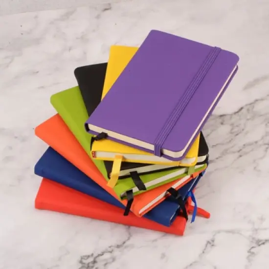 Unique Bargains Hardcover A6 Lined Office Writing Journal Notebook 160 Pages 2 Pcs image {5}