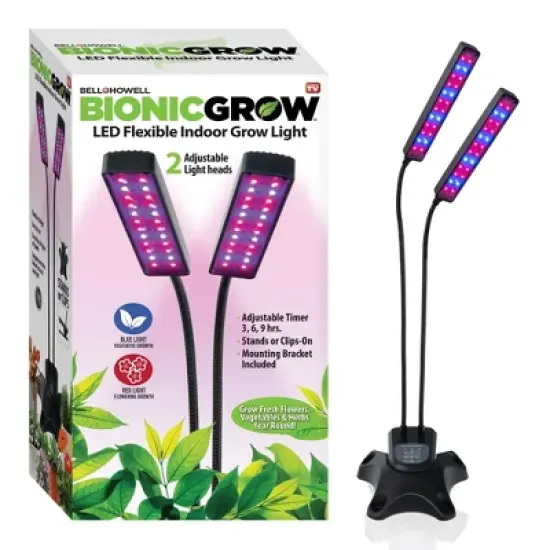 Bell + Howell Bionic Grow Light for Indoor Plants Head LED image {10}