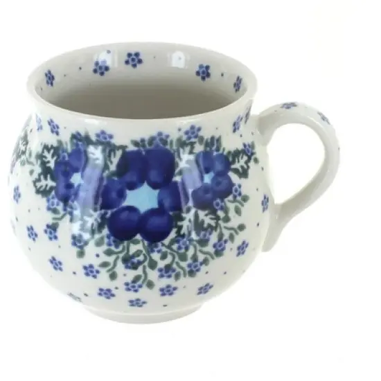 Blue Rose Polish Pottery 455 Vena Bubble Mug image {19}