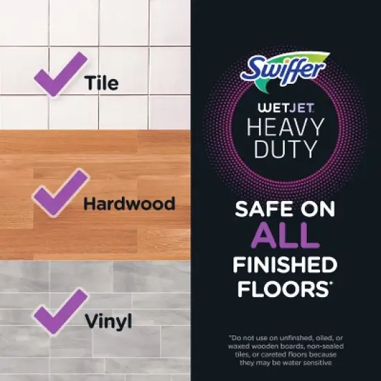 Swiffer WetJet Floor Mop Starter Kit (1 Spray Mop, 5 Mopping Pads, 1 Floor Cleaner Liquid Solution) image {6}