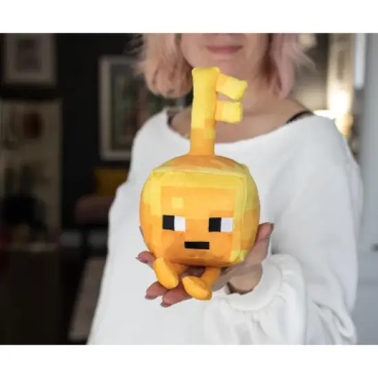 JINX Inc. Minecraft Dungeons Happy Explorer Series Gold Key Golem Plush Toy | 7 Inches image {1}
