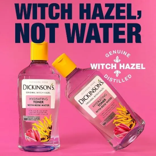 Dickinson's Enhanced Witch Hazel with Rosewater Alcohol-Free 98% Natural Formula Hydrating Toner - 16 fl oz image {9}