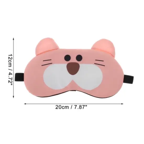 Soft Tiger Eyes Sleep Mask Pink White 1 Pc image {3}
