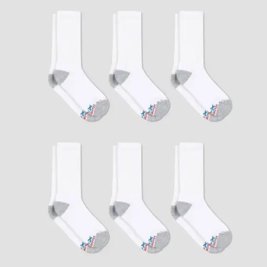 Hanes Premium Men's X-Temp Breathable Crew Socks 6pk image {4}