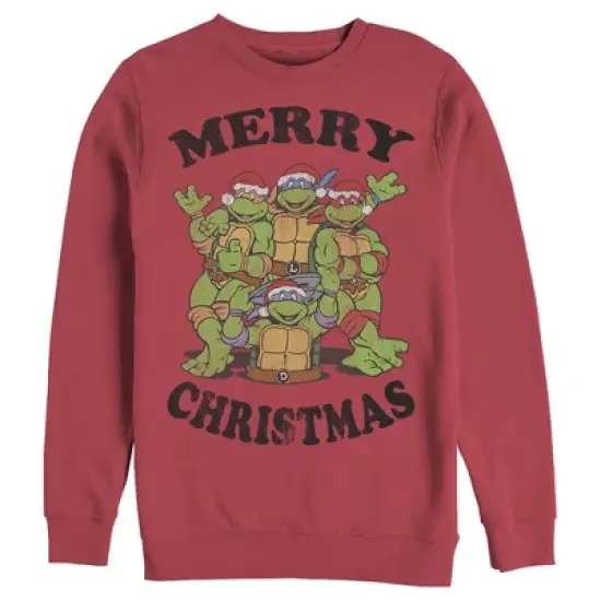 Men's Teenage Mutant Ninja Turtles Merry Christmas Sweatshirt image {2}