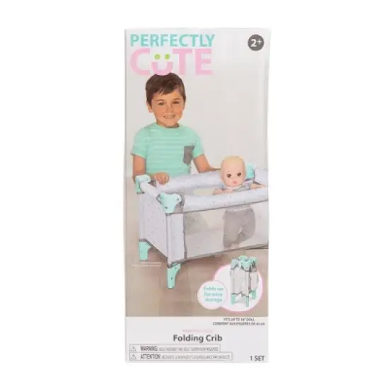 Perfectly Cute Baby Doll Crib Mint Colored image {2}