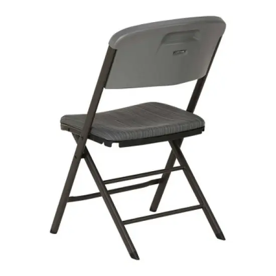 4pk Padded Commercial Grade Folding Chair Gray - Lifetime image {5}