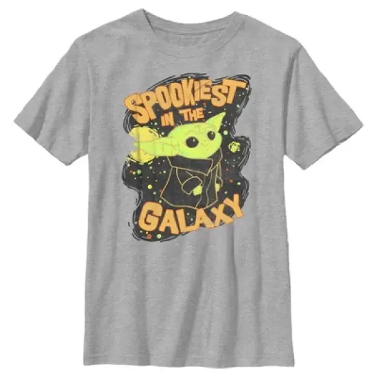 Boy's Star Wars The Mandalorian Halloween Grogu Spookiest in Galaxy T-Shirt image {4}